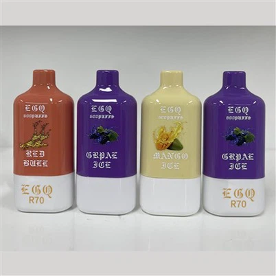 উচ্চ-ক্ষমতা নিষ্পত্তিযোগ্য ই-সিগারেট 6000 পাফ রিফিল তরল